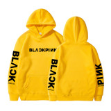 Blackpink Trendy Print Casual Hoodie Long Sleeves Unisex Hoodie