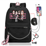 Blackpink Students Backpack School Book Bag Big Capacity Rucksack Travel Bag
