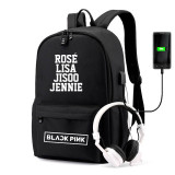 Blackpink Students Backpack School Book Bag Big Capacity Rucksack Travel Bag