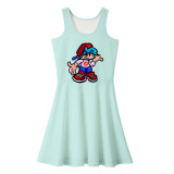 Friday Night Funkin Fashion Girls Women Sleeveless Dress