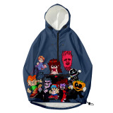 Friday Night Funkin Printed Hooded Windbreaker Sunscreen Jacket