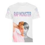 BTS Summer Short Sleeves T-shirt Unisex Hip Hop Adults Youth Unisex T-shirt