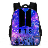 BTS Fashion Students Backpack Big Capacity Rucksack Travel Bag