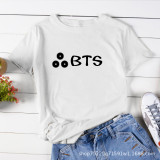 2021 BTS Summer Short Sleeves Loose Round Neck T-shirt Girls Women T-shirt