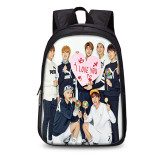 BTS Fashion Cross Shoulder Bag Youth Adults School Backpack Day Bag Students Backpack