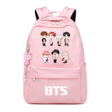 BTS Fashion Cute Students Backpack Casual Travel Bag