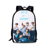 BTS Fashion Cross Shoulder Bag Youth Adults School Backpack Day Bag Students Backpack