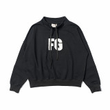 ESSENTIALS FG Hoodie Casual Hip Hop Unisex Streetstyle Round Neck Sweatshirt