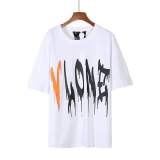 Vlone Fashion Print Short Sleeve T-shirt Youth Adults Unisex Summer Tee