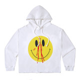 Vlone Fashion Smile Printed Hip Hop Unisex Hoodie Casual Hooded Sweatshirt
