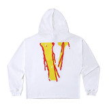 Vlone Fashion Smile Printed Hip Hop Unisex Hoodie Casual Hooded Sweatshirt