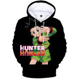 2021 Hunter X Hunter 3-D Print Hoodie Fashion Casual Long Sleeve Pullover Hooded Sweatshirt