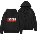 Hunter X Hunter Fashion Fall Winter Jacket Casual Unisex Warm Zip Up Hoodie Coat