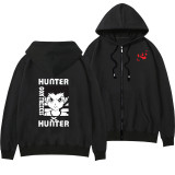 Hunter X Hunter Fashion Fall Winter Jacket Casual Unisex Warm Zip Up Hoodie Coat