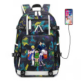 Hunter X Hunter Big Capacity Rucksack Casual Fashion Students School Backpack With USB Charging Port