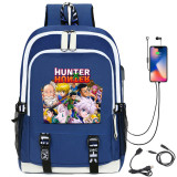 Hunter X Hunter Fashion Travel Backpack Students School Backpack With USB Charging Port