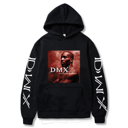 DMX Unisex Hoodie Popular Hooded Long Sleeve Casual Loose Sweatshirt Streetwear