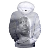 2021 DMX 3-D Print Hoodie Fashion Casual Long Sleeve Unisex Pullover Hooded Sweatshirt