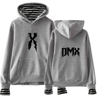 DMX Fashion Fake Two Piece Loose Casual Long Sleeves Hoodie Unisex Pullover Hooded Sweatshirt