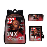 DMX Backpack Set 3pcs Students School Bacpack With Lunch Bag and Pencil Bag Set