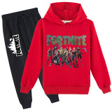 Fortnite Kids Popular Sweatsuits Girls Boys Long Sleeve Hoodie and Sweatpants Set