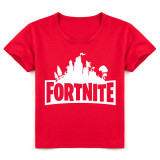 Fortnite Kids Fashion Print Girls Boys Fashion Shorts Sleeve T-shirt Casual Tops