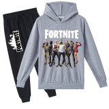Fortnite Kids Girls Boys Sweatsuit Fall and Winter Trendy 2pcs Sweatsuit Set