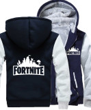 Fortnite Fashion Fleece Inside Coat Thick Winter Warm Cozy Long Hooded Coat Outfit For Boys Men