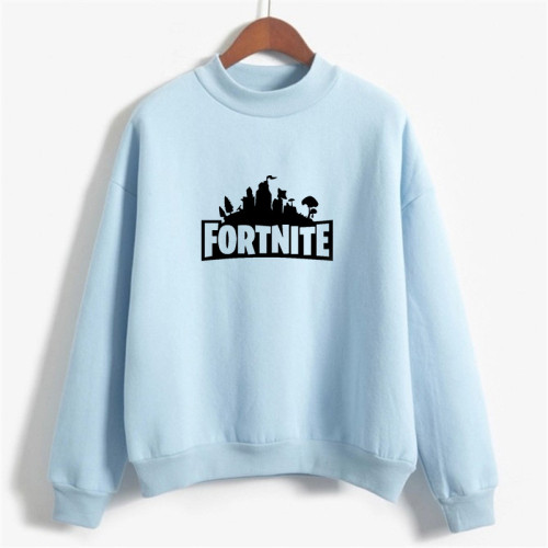 Fortnite Fashion Casual Longs Sleeve High Collar Sweatshirt For Men And Women