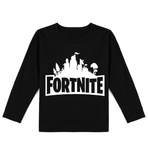 Fortnite Kids Girls Boys Fashion Casual Longs Sleeve Round Neck T-shirt