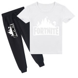 Fortnite Kids Popular Sweatsuits Girls Boys Short Sleeve T-shirt and Sweatpants Set