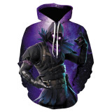 Fortnite 3-D Print Hoodie Casual Loose Unisex Hooded Sweatshirt Outfit
