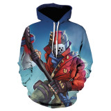 Fortnite 3-D Print Hoodie Casual Loose Unisex Hooded Sweatshirt Outfit