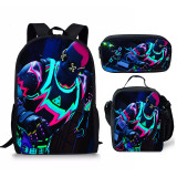 Fortnite Fashion Backpack Set 3pcs Stundents Backpack With Lunch Bag and Pencil Bag Set