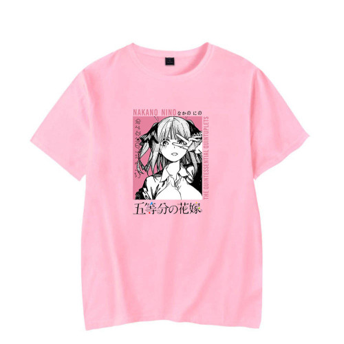 The Quintessential Quintuplets Trendy Shorts Sleeve T-shirt Unisex Casual Tops