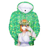 The Quintessential Quintuplets Fashion 3-D Print Hoodie Casual Unisex Hooded Sweatshirt Outfit