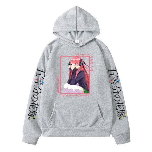 The Quintessential Quintuplets Fashion Print Casual Unisex Long Sleeves Loose Hoodie