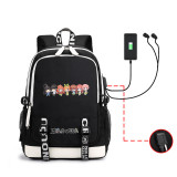 The Quintessential Quintuplets Fashion Students Bookbag Travel Backpack With USB Charging Port
