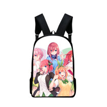 The Quintessential Quintuplets Fashion Print Backpack Stundents Casual School Backpack Unisex Bookbag