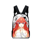 The Quintessential Quintuplets Fashion Print Backpack Stundents Casual School Backpack Unisex Bookbag