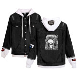 The Quintessential Quintuplets Hooded Coat Denim Jacket Fake-Two-Piece Unisex Youth Trendy Jacket