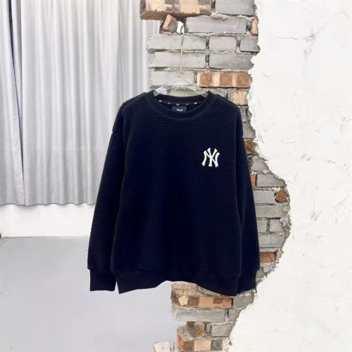 MLB Casual Unisex Long Sleeve Round Neck Lambs Wool Swearshirt Fashion Unisex Sweatshirt