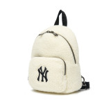 MLB Fashion Lambs Wool Students Backpack Casual School Backpack Bookbag Day Bag