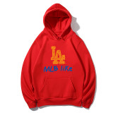 MLB Fashion LA Print Casual Loose Long Sleeve Street Style Hoodie For Men And Women