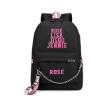 Blackpink Fashion Students Bookbag Casual Day Bag With USB Charging Port