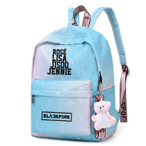 Blackpink Fashion Gradient Color Backpack Stundents Casual School Backpack Unisex Bookbag