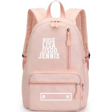 Blackpink Fashion Pink Color Backpack Stundents Casual School Backpack Unisex Bookbag