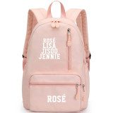 Blackpink Fashion Pink Color Backpack Stundents Casual School Backpack Unisex Bookbag