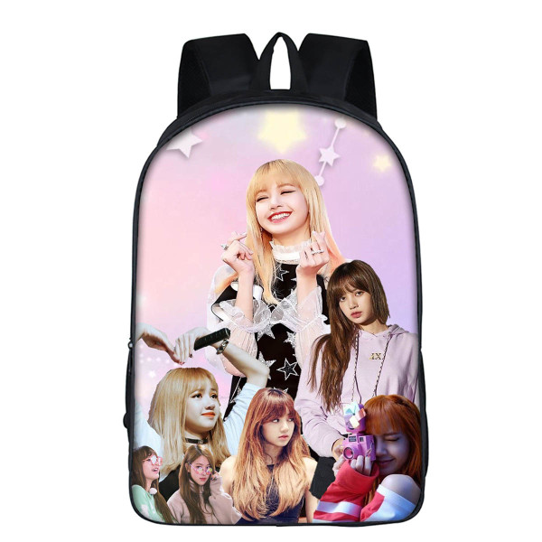 Blackpink Popular Big Capacity Rucksack Students Bookbag School Bookback