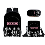 Blackpink Fashion Backpack Students School Backpack With lunch Bag and Pencil Bag Set